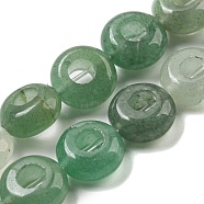 Natural Green Aventurine Beads Strands, Rondelle, 10~10.5x4~4.5mm, Hole: 1.2mm, about 20pcs/strand, 7.95''(20.2cm)(G-P536-A02-01)