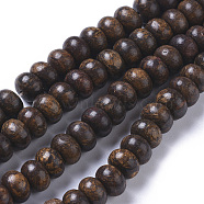Natural Bronzite Beads Strands, Rondelle, 8x5mm, Hole: 0.8mm, about 73pcs/strand, 15.16 inch(38.5cm)(G-F668-12-B)