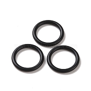 Rubber O Ring Connectors, Linking Ring, Black, 16x3mm, Inner Diameter: 10mm(FIND-G006-2B-A)