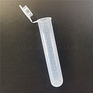 Plastic Self Sealed Bottles, Graduated Tube for Needle Storage, WhiteSmoke, 80x15mm(PW22063076751)