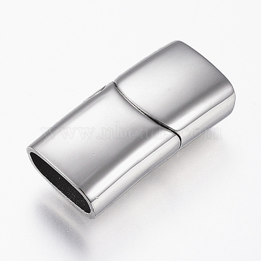 Stainless Steel Color Rectangle 304 Stainless Steel Magnetic Clasps