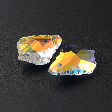 facettierten Glas-Anh&auml;nger(GLAA-WH0035-22F)-2