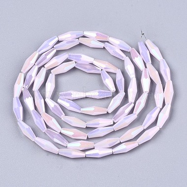 Chapelets de perles en verre galvanoplastique(EGLA-S194-03A-B05)-2