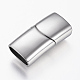 304 Stainless Steel Magnetic Clasps with Glue-in Ends(X-STAS-G157-14P-12x7mm)-1