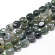 Chapelets de perles en agate mousse naturelle(X-G-R445-8x10-01)-1