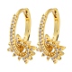 Real 18K Gold Plated Brass Hoop Earrings(EJEW-A033-30G)-1