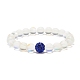 Synthetic Moonstone Round Beads Stretch Bracelet(BJEW-JB07482)-6