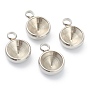 Stainless Steel Color Half Round 202 Stainless Steel Charms(X-STAS-F266-24P)