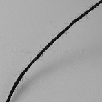 Cotton Size 8 Crochet Threads, Embroidery Floss, Mercerized Cotton Yarn for Lace Hand Knitting, Black, 0.5mm, about 65.62~87.49 Yards(60~80m)/Skein(OCOR-WH0071-89D)