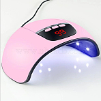 54W Plastic Nail Dryer, LED UV Lamp for Curing Nail, Gel Polish Fast-Dry, USB Interface, Pink, 18x14x7cm(MRMJ-S008-085B)