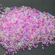 AB Color Plated 3D Nail Art Glass Mini Ball Beads, Tiny Caviar Nail Beads, DIY Nails Art Round Decorations, Medium Orchid, 0.4~3mm, 720~1000pcs/bag(MRMJ-WH0064-40G)