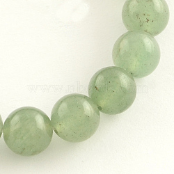 Natural Gemstone Green Aventurine Round Bead Strands, 4mm, Hole: 0.5mm, about 95pcs/strand, 14.9 inch(X-G-R265-4mm)