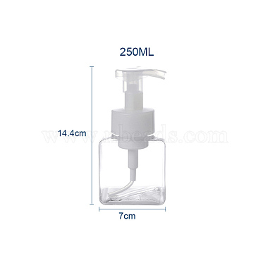 Distributeurs de savon moussant en plastique PETG rechargeables de 250 ml(TOOL-WH0080-43)-6