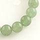 Природных драгоценных камней зеленого авантюрин круглый шарик нити(X-G-R265-4mm)-1