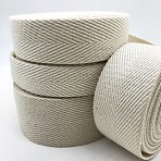 Cotton Ribbon, for Sewing Accessories, WhiteSmoke, 2 inch(50mm), about 50.00 Yards(45.72m)/Roll(OCOR-WH0816-043D)
