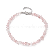 Natural Gemstone Beads Anklets, Chips, 10-5/8~11 inch(27~28cm)(AJEW-AN00583-05)