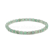 Natural Green Aventurine Beaded Stretch Bracelet, Gemstone Jewelry for Women, Inner Diameter: 2-1/4 inch(5.8cm), Beads: 4~5mm(BJEW-JB08483-03)