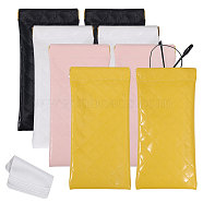 PU Imitation Leather Glasses Case, with Suede Fiber Glasses Cleaning Cloth, Mixed Color, 180x90x7mm(AJEW-CA0004-27)