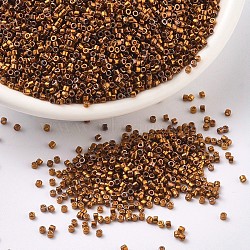 MIYUKI Delica Beads, Cylinder, Japanese Seed Beads, 11/0, (DB0505) 24kt Dark Yellow Gold, 1.3x1.6mm, Hole: 0.8mm, about 2000pcs/10g(X-SEED-J020-DB0505)