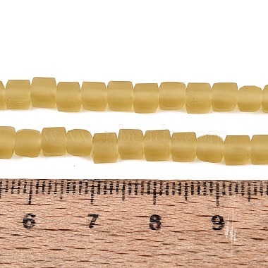 brins de perles de verre d&eacute;poli transparent(GLAA-N072-01A-A03)-4