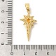 Brass Cubic Zirconia Pendants(KK-M295-09G)-3