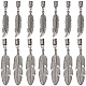 16Pcs 2 Styles Alloy Cord Ends(FIND-GF0009-76)-7