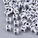 White Opaque Acrylic Beads(X-MACR-R869-02E)-1