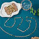 5M Rack Plating Brass Handmade Flat Sequin Chains(CHC-SC0001-11)-3