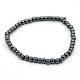 Elastic Non-Magnetic Synthetic Hematite Beaded Stretch Bracelets(BJEW-O017-02)-1