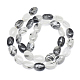 Chapelets de perles en quartz tourmaliné natura / quartz rutile noir(G-D0001-19)-2