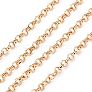 Iron Rolo Chains, Belcher Chain, Unwelded, Light Gold, 5x1mm(CHC-O001-C-11)