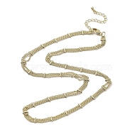 Rack Plating Brass Multi-Strand Necklace Making, Long-Lasting Plated, Lead Free & Cadmium Free, Real 18K Gold Plated, 18.54 inch(47.1cm), 5x0.7mm(KK-K364-11G)