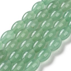 Natural Green Aventurine Beads Strands, Rice, 12~12.5x8mm, Hole: 1.2mm, about 31pcs/strand, 15.04''(38.2cm)(G-D481-02)