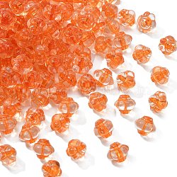 Transparent Acrylic Beads, Lantern, Orange, 8.5x10x9.5mm, Hole: 1.5mm, about 1290pcs/500g(TACR-S154-20A-84)