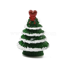 Christmas Resin Figurine Statues, for Home Office Desktop Decoration, Christmas Tree, 19x19.5x27mm(DJEW-M018-02D)