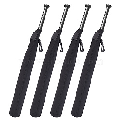 Neoprene & Polyester Baseball Bat Cover, Softball Bat Sleeve, with Rubber Clasp, Black, 450x92x16mm(AJEW-WH0038-70A)