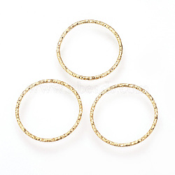 Brass Linking Rings, Soldered, Nickel Free, Real 18K Gold Plated, 40mm(X-KK-R058-200)