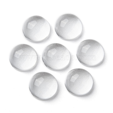 Transparent Half Round Glass Cabochons(GGLA-R027-10mm)-4