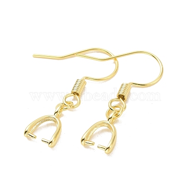 Rack Plating Brass Earring Hooks(KK-F839-025B-G)-2