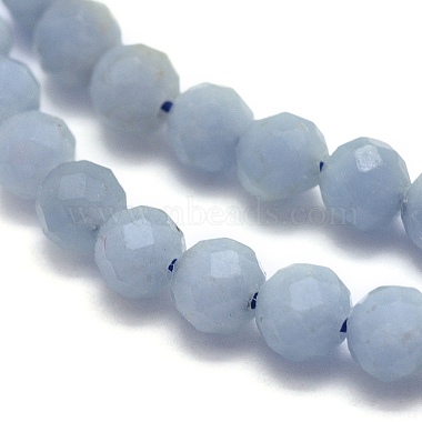 Natural Angelite Beads Strands(G-O171-08-4mm)-3