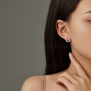 304 boucles d'oreilles en acier inoxydable pour femmes(UB4364-1)-3