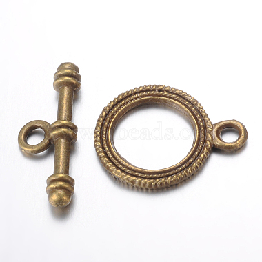 Antique Bronze Ring Alloy Toggle and Tbars