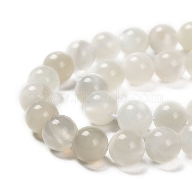 Naturelles perles pierre de lune blanc brins(G-J373-13-8mm)-7