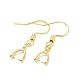 Rack Plating Brass Earring Hooks(KK-F839-025B-G)-2