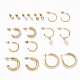 Ring & Round Rhinestone Stud Earrings(EJEW-D277-09G)-1