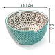 Round Handmade Porcelain Yarn Bowl Holder(PW-WG91277-01)-1