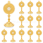 8Pcs Alloy JHS Grail Display Decorations, with Enamel, for Home & Office Desk Decor, Golden, 37x33.5x84mm(AJEW-TW0001-02)