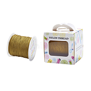 Nylon Thread, Goldenrod, 0.5mm, about 147.64yards/roll(135m/roll)(NWIR-JP0009-0.5-563)