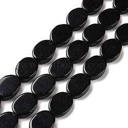 Natural Obsidian Beads Strands, Oval, 16x12x4.5mm, Hole: 1mm, about 25pcs/strand, 15.94 inch(40.5cm)(G-C238-22)
