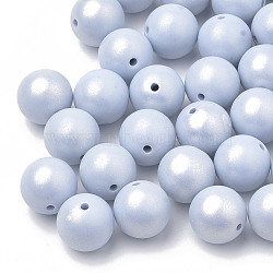 8mm LightSteelBlue Round Acrylic Beads(MACR-T010-8mm-03)